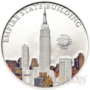 Palau EMPIRE STATE BUILDING series WORLD OF WONDERS Silver Coin $5 High Quality Printing High Details 2013 Proof